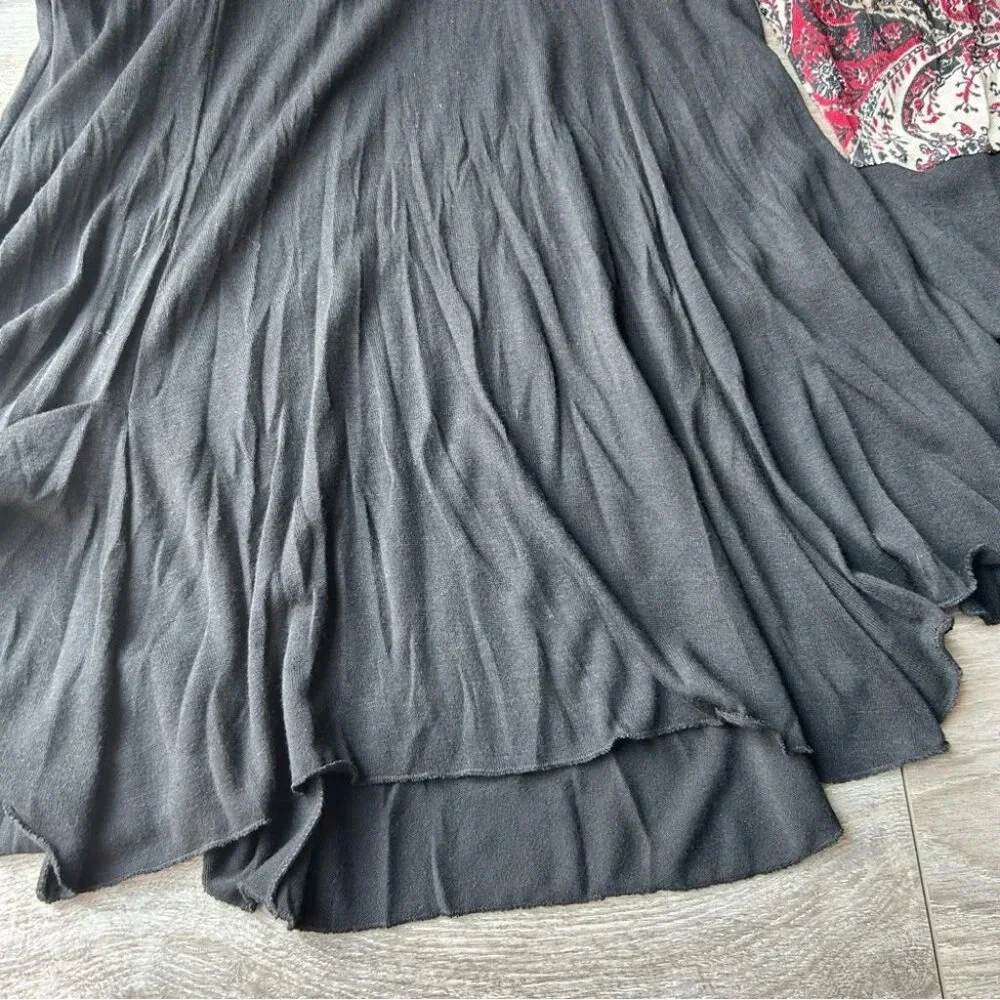 Frank Lyman Paisley Pattern Hooded Sweater Dress Made in Canada